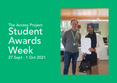Our Student Awards Week launches with the David Farnham Tutorial Award