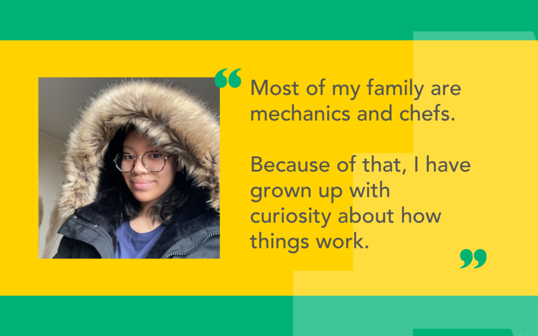 Quote from The Access Project student Mia: Most of my family are mechanics and chefs. Because of that, I have grown up with curiosity about how things work.