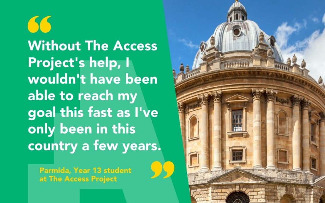Student spotlight: “Without The Access Project’s help, I wouldn’t have been able to reach my goal this fast”