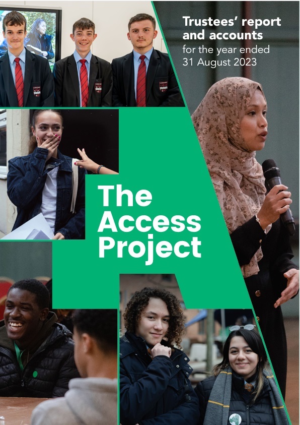 The Access Project trustees' annual report and accounts 2022-23 front cover image