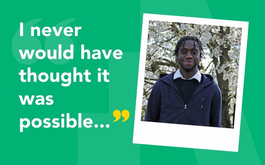 “I never would have thought it was possible…” – Year 13 student Patrice dreams of becoming an accountant